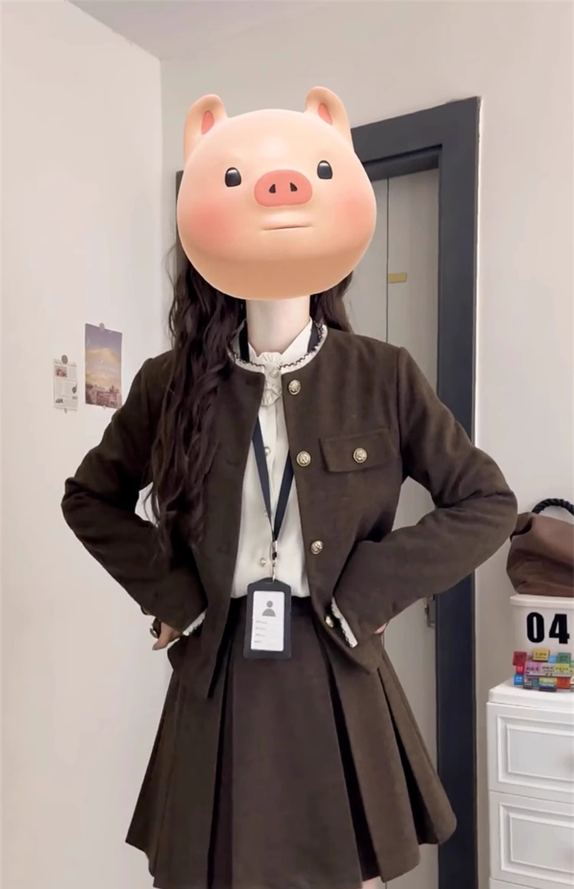 2026 이른 봄 새로운 작은 샤넬 스타일 드레스 아이들 봄 가을 한 부서 작은 키 착용 가져 가라. 에이즈 환자 세트 미니 스커트 상세 이미지 5