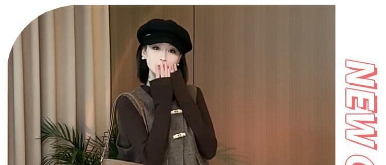 한국 스타일 패션 외국 가스 고급 센스 세트 빅 사이즈 2026 겨울 지방 mm 새로운 작은 대중 품격 다용도 3종 세트 상세 이미지 11