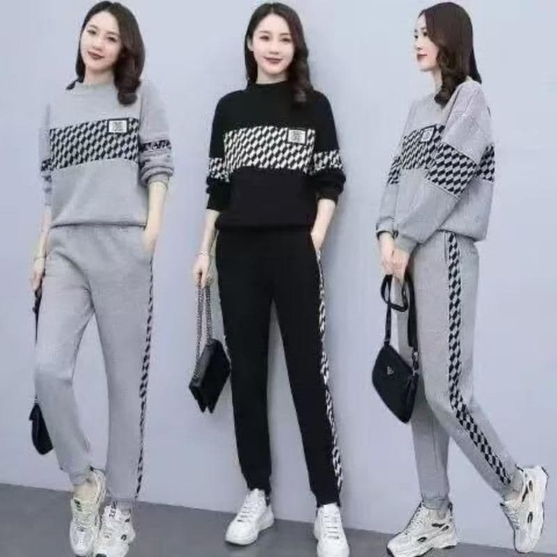 2026 년 봄 가을 새로운 지방 mm 패션 외국 가스 세트 투피스 세트 빅 사이즈 여성 의류 캐주얼 다용도 스포츠 슈트 트렌디