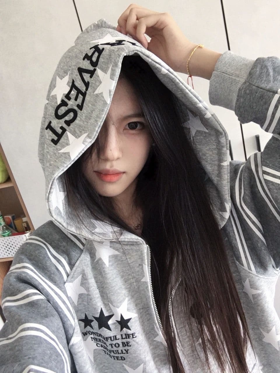 얇은 스타일 원본 솜씨 자수 천 프린트 순수한 Mianhua 면 복합 후드 티 스웨터 여성 상세 이미지 6