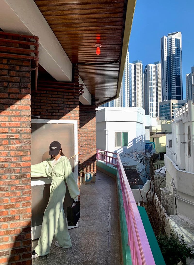 한국 chic 가을 작은 대중 품격 후드 긴팔 쇼트 스타일 후드티 하이웨이스트 레이스업 다용도 넓은 다리 캐주얼 바지 상세 이미지 15
