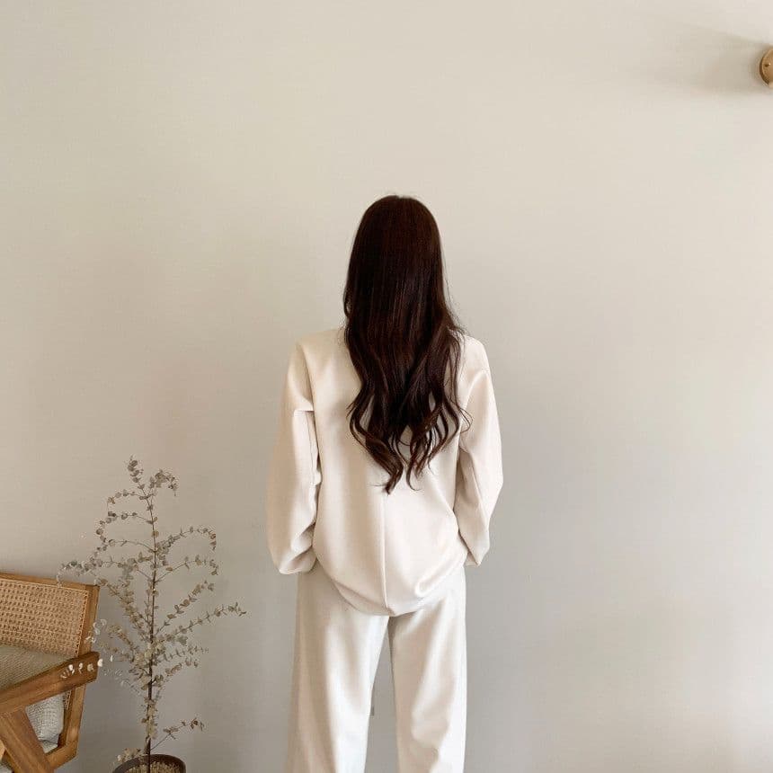 한국 chic 가을 작은 대중 품격 후드 긴팔 쇼트 스타일 후드티 하이웨이스트 레이스업 다용도 넓은 다리 캐주얼 바지 상세 이미지 8