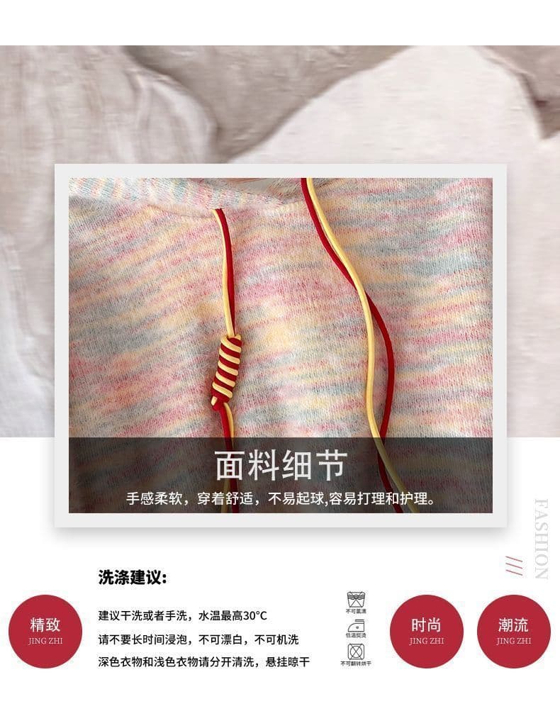 느긋한 바람 캐주얼 스포츠 슈트 여성 가을 루즈핏 후드 티 스웨터 하이웨이스트 와이드 레그 팬츠 투피스 세트 상세 이미지 4