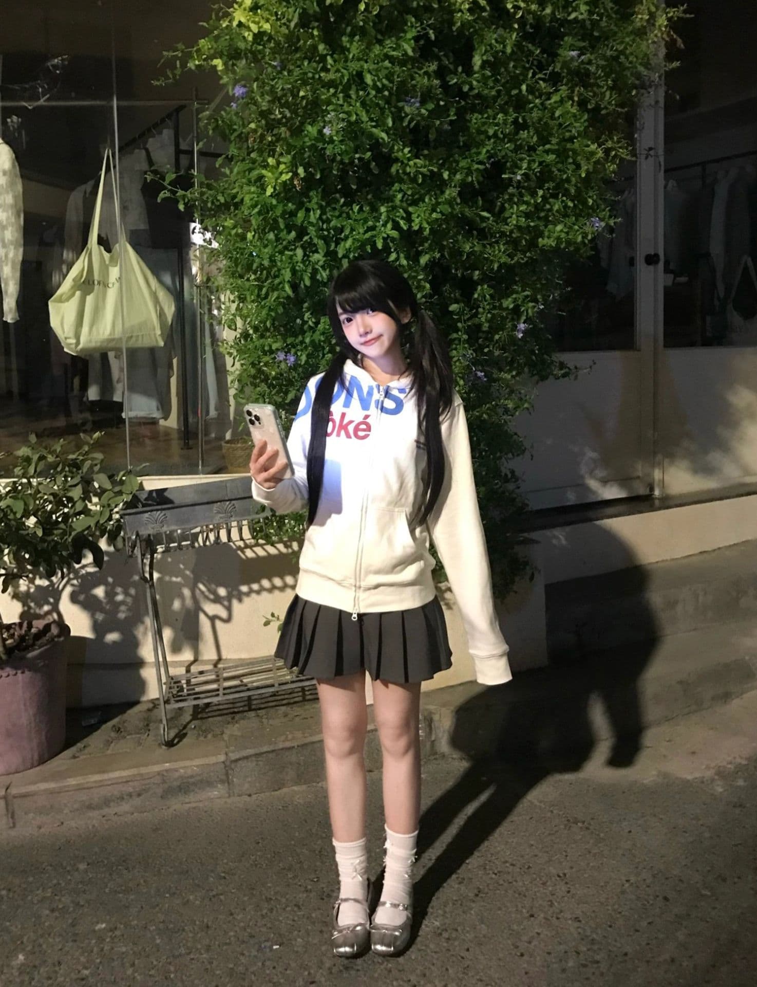얇은 스타일 대위법 프린트 전체 조각 압력 라인 이후 패키지 칼라 순수한 Mianhua 면 복합 후드티 여성 상세 이미지 10