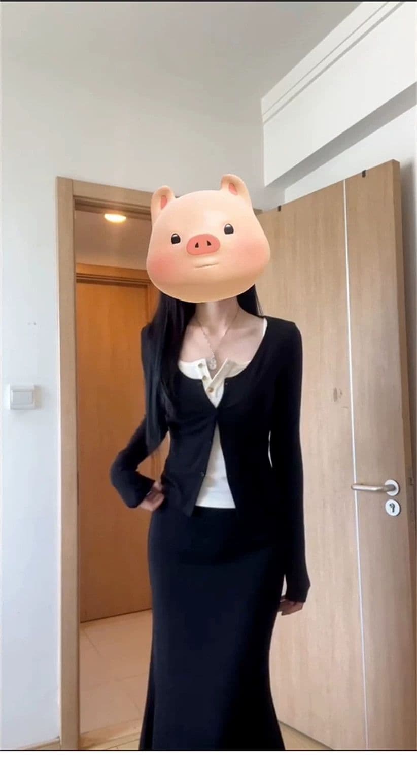 이른 가을 착용 가져 가라. 전체 집합 한 부서 분위기 센스 감기 느슨함 착용 가져 가라. 드레스 작은 키 이른 봄 세 조각 세트 상세 이미지 11