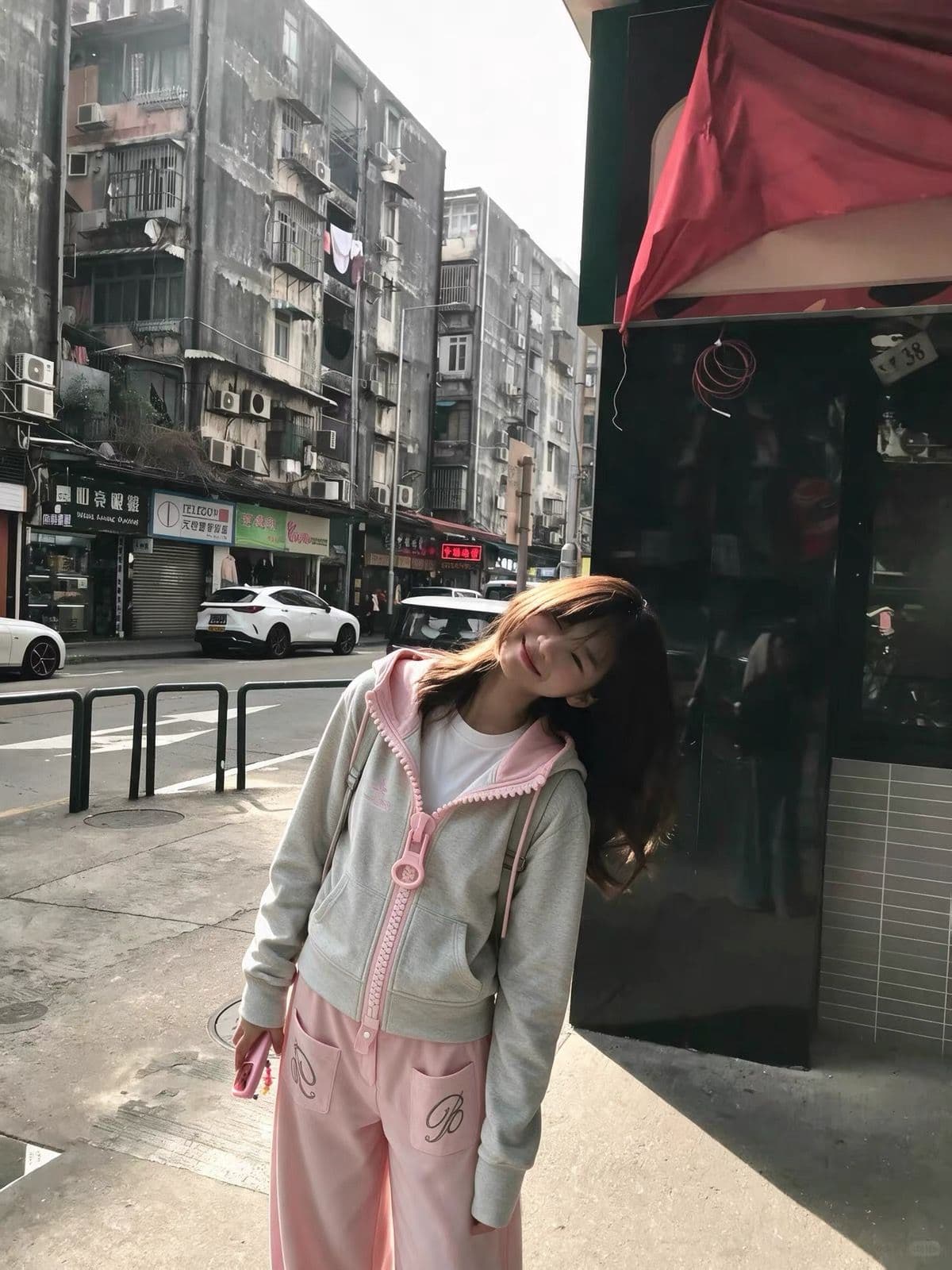 얇은 스타일 순수한 Mianhua 면 복합 후드티 여성 상세 이미지 5