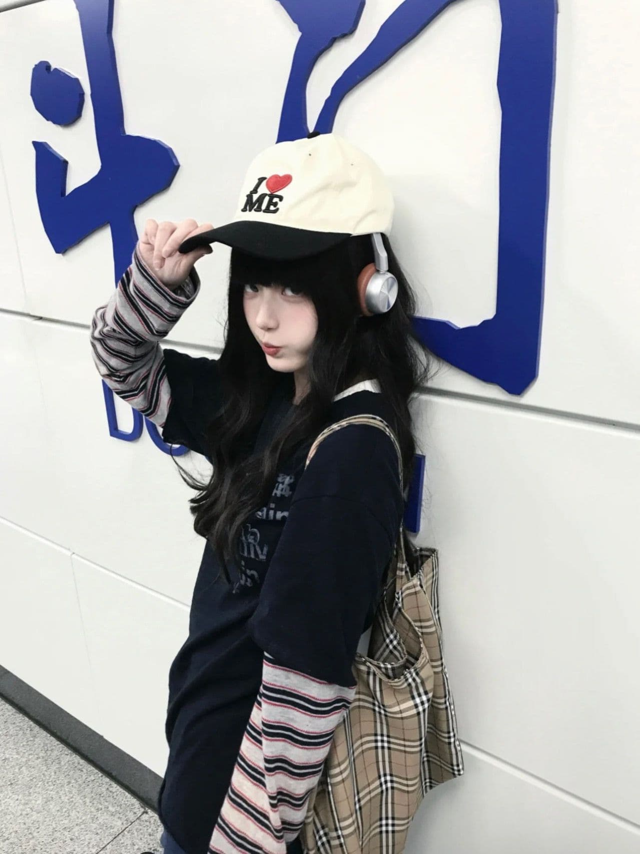 원본 솜씨 220 그램 순면 대나무 마디 긴팔 티셔츠 여성
