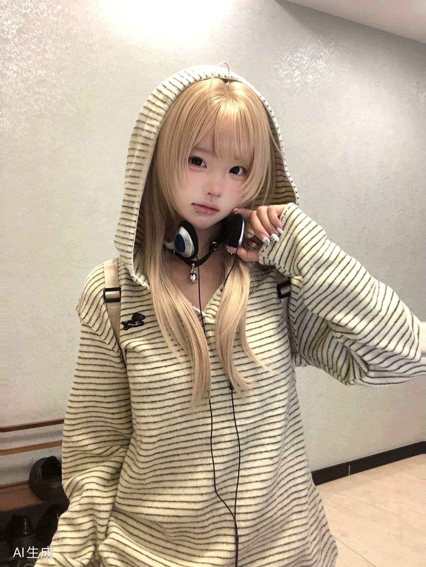 얇은 스타일 원본 이전 조각 3 차원 접착제 표준 명중 만 꽃 원본 원단 후드 티 스웨터 여성 이미지 4