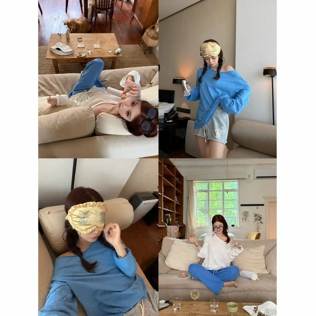 원본 원단 긴팔 티셔츠 여성 상세 이미지 3