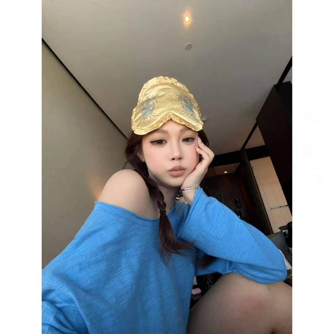 원본 원단 긴팔 티셔츠 여성 상세 이미지 6