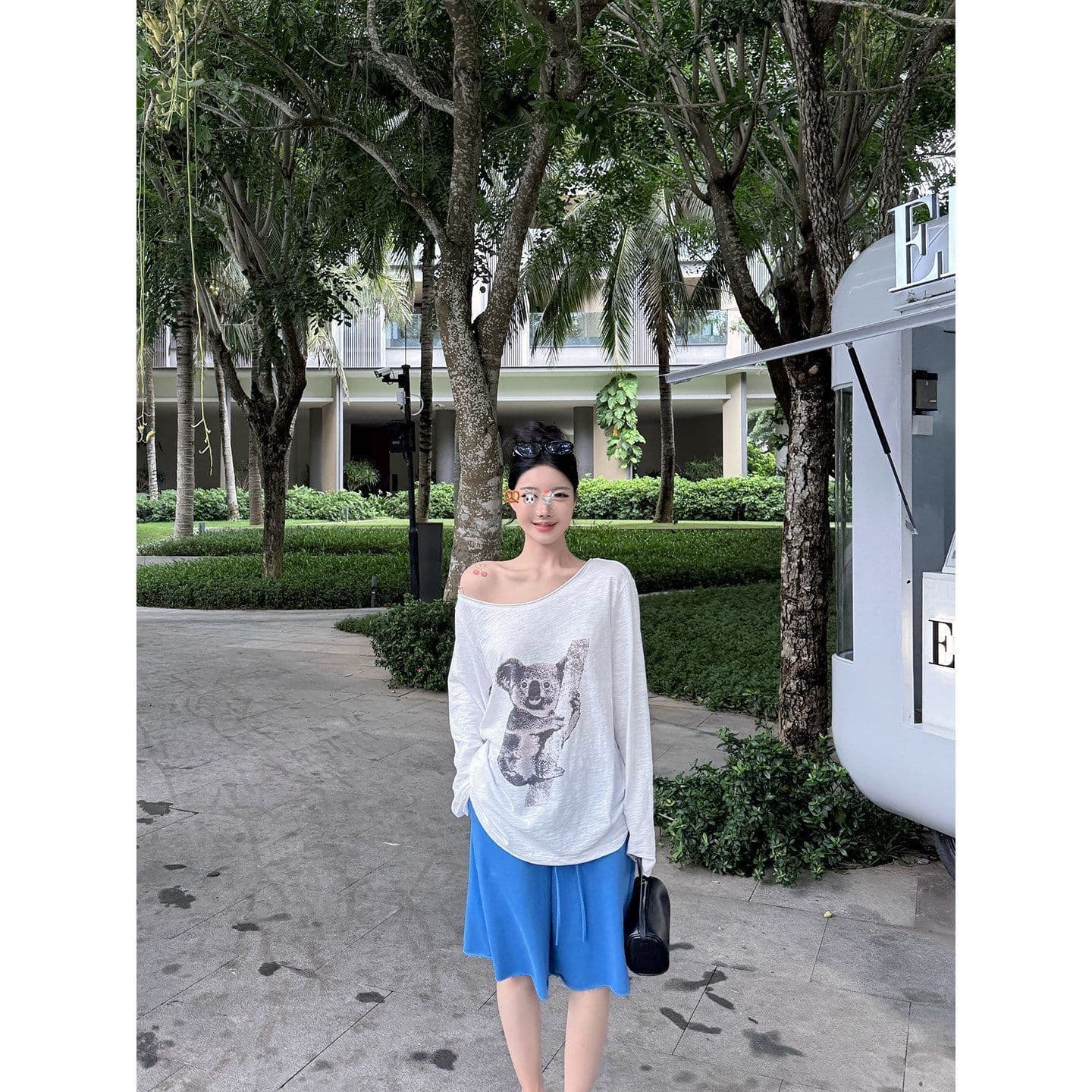 눈꽃 면 자외선 차단 블라우스 여성 상세 이미지 5