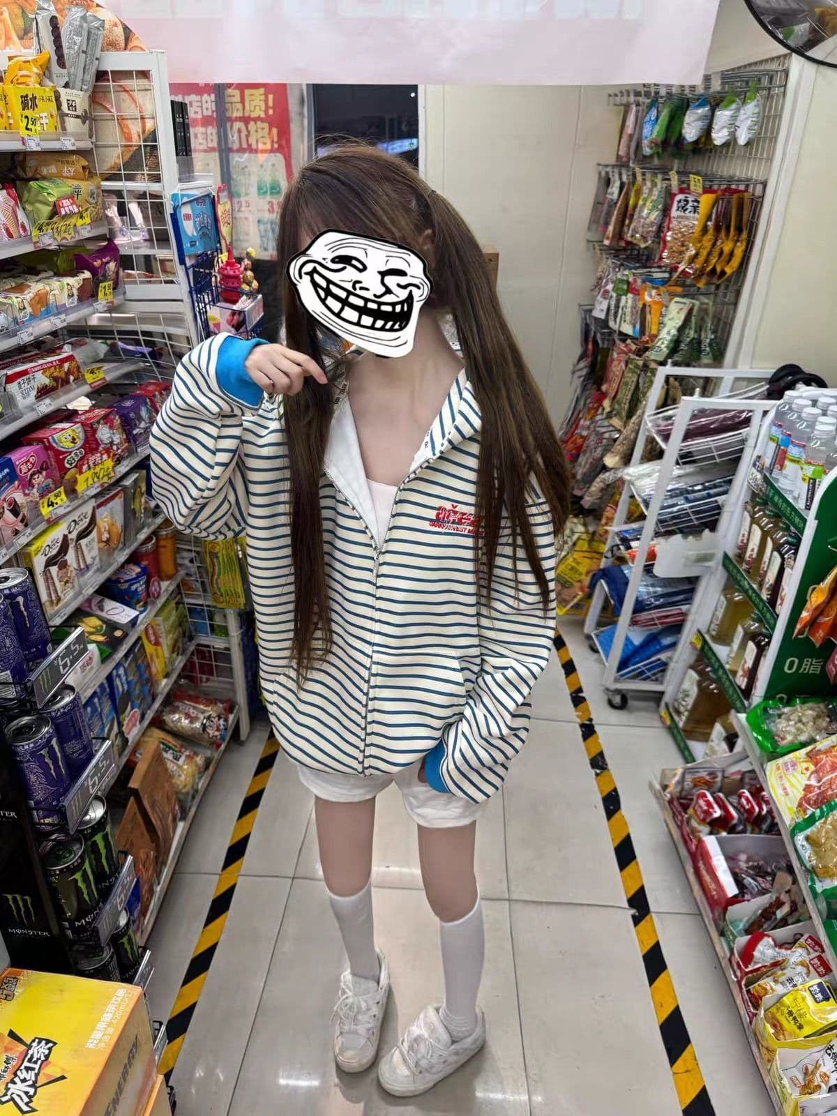 얇은 스타일 백금 지퍼 이후 패키지 칼라 순수한 Mianhua 면 복합 후드티 여성 상세 이미지 3