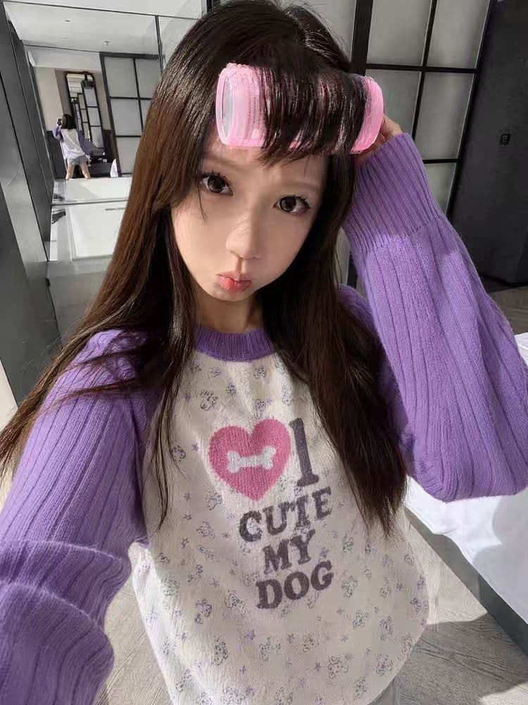 세 양 플러시 긴팔 스웨터 여자 상세 이미지 8