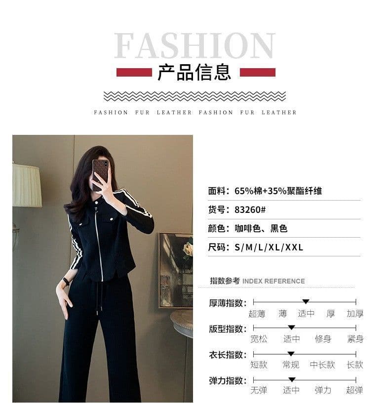 봄 가을 새로운 스포츠 슈트 여성 루즈핏 슬림해 보이는 후드티 한 부서 패션 캐주얼 투피스 세트 트렌디 상세 이미지 14