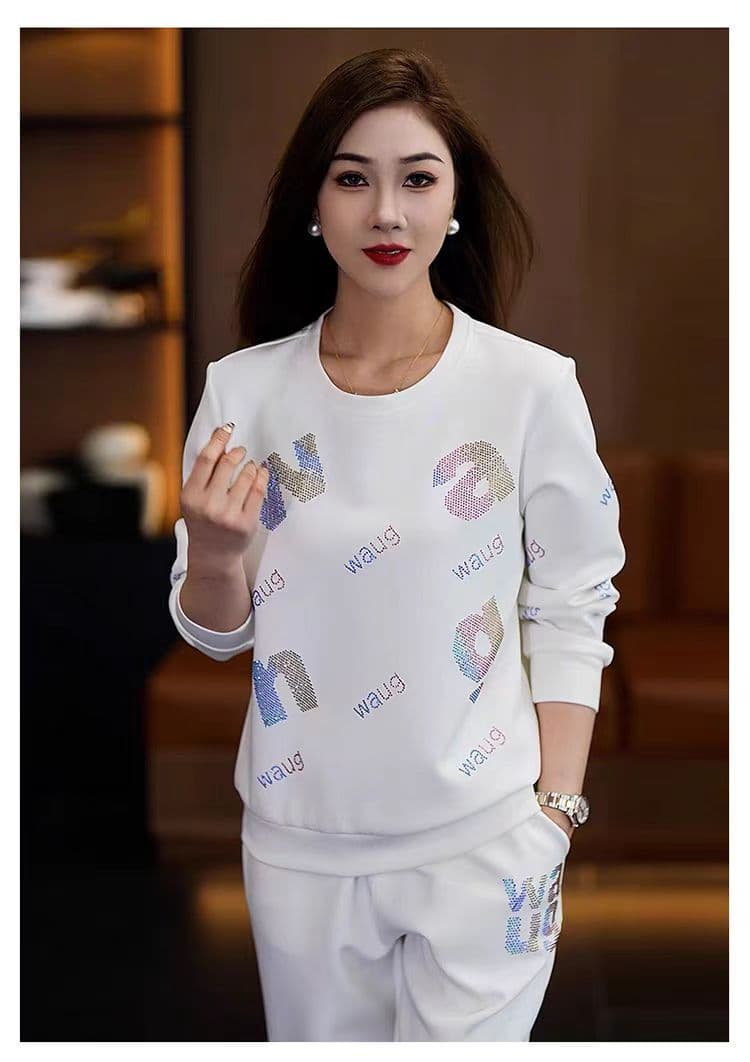 가을과 겨울 이후 패키지 칼라 전체 조각 세트 뜨거운 주간 고양이 흔들어서 톤 품질 후아 면 순면 복합 우유 실크 투피스 세트 상세 이미지 22