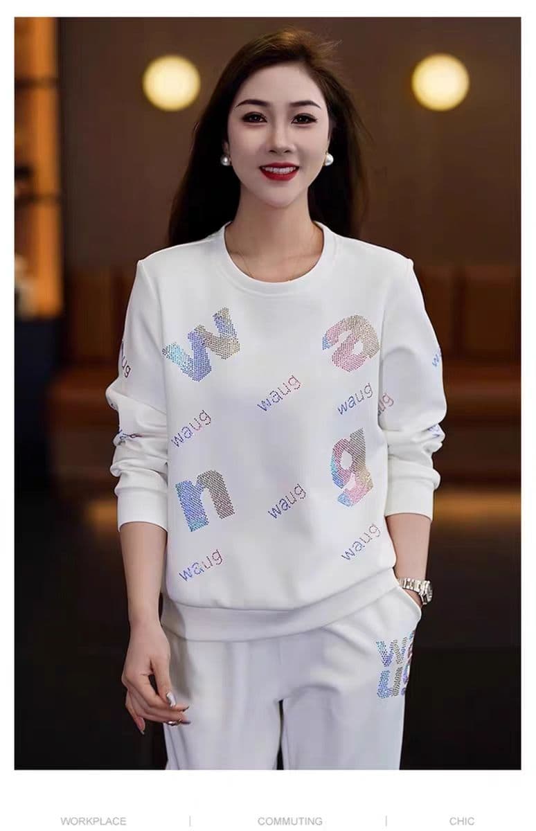 가을과 겨울 이후 패키지 칼라 전체 조각 세트 뜨거운 주간 고양이 흔들어서 톤 품질 후아 면 순면 복합 우유 실크 투피스 세트 상세 이미지 24