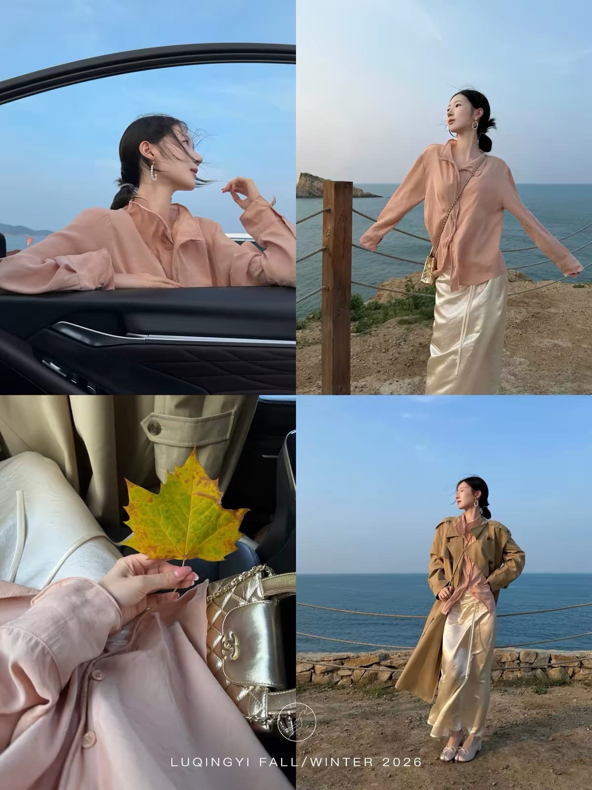 구름 산등성이 미니멀리즘 모달 여성 셔츠 가을 스탠드 칼라 느긋한 루즈핏 캐주얼 긴팔 맨위 상세 이미지 2