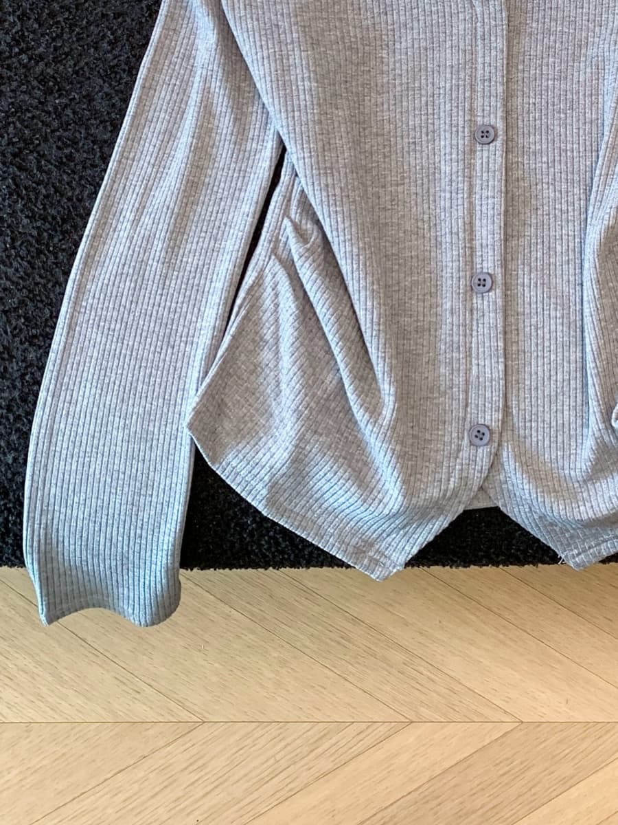 한 부서 배색 POLO 칼라 페이크 레이어드 니트 오픈 가디건 여성 가을 착용 가져 가라. 학원 스타일 몸매 가꾸기 다용도 셔츠 재킷 상세 이미지 13