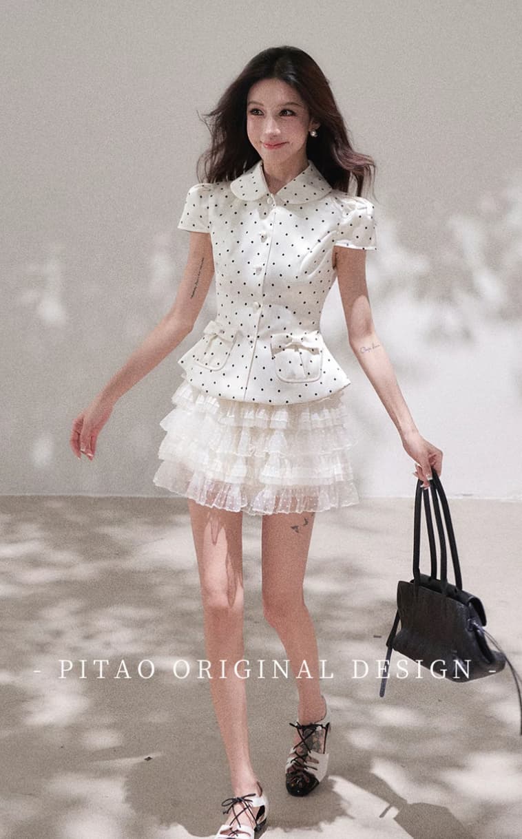 Du 엉덩이 복숭아 pitao 오리지널 연인 눈 리 2026 년 여름 새로운 패션 품격 맨위 치마바지 이미지 3