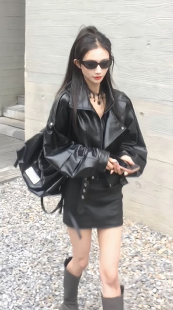 시시 max 우즈 mini 에디션 진짜 가죽 양 가죽 자켓 오토바이 시간 아직도 느낌 가죽 재킷 쇼트 스타일 다용도 레트로 이미지 2
