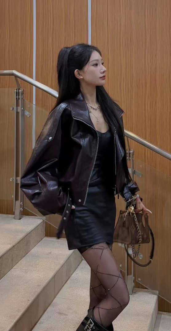 시시 max 우즈 mini 에디션 진짜 가죽 양 가죽 자켓 오토바이 시간 아직도 느낌 가죽 재킷 쇼트 스타일 다용도 레트로 상세 이미지 3