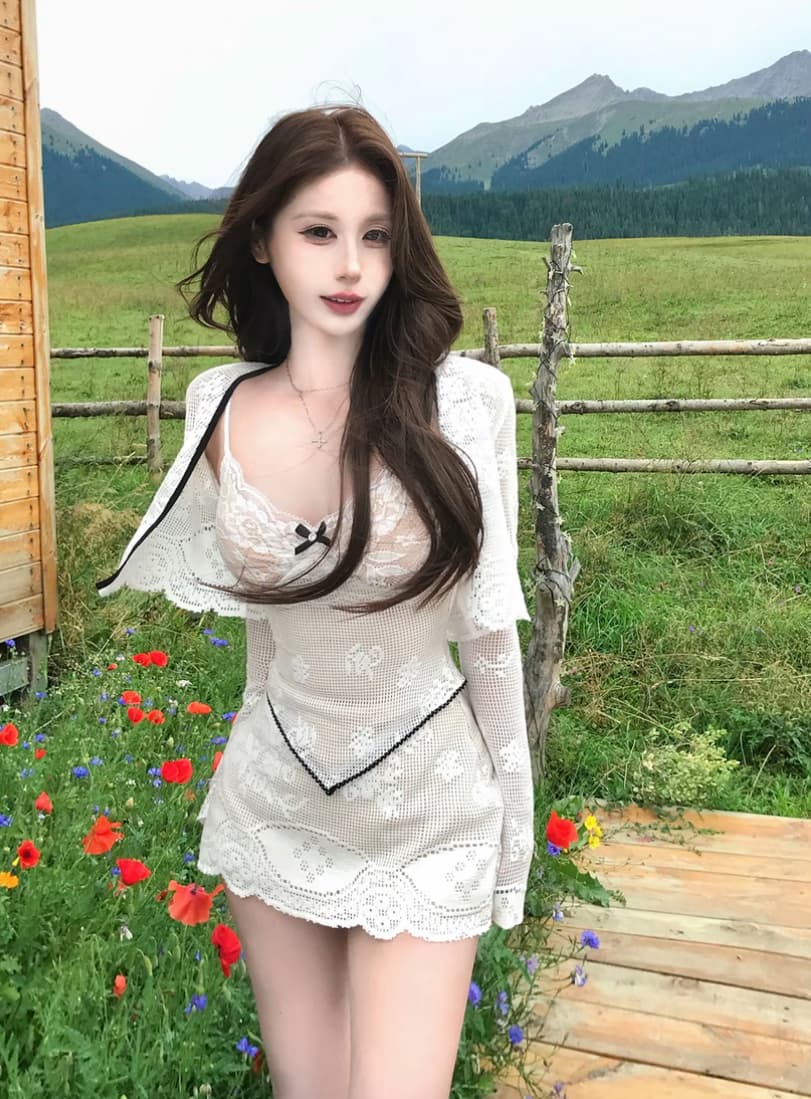 mejiu 꿀 나인 흔적 어렴풋이 순수한 욕망 높음 지혜 센스 봄 여름 슬림해 보이는 품격 여름 허리 수축 위아래로 세트