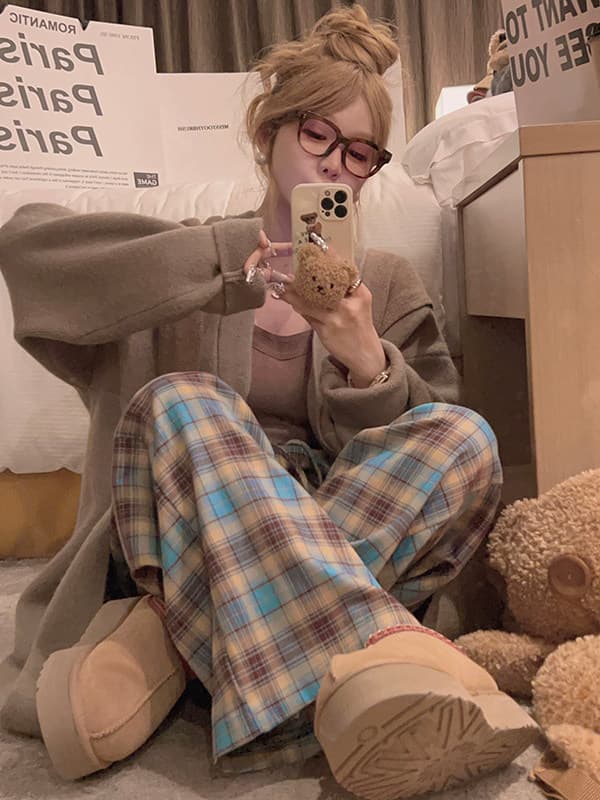 yukiss 느긋한 대 이불 세련된 센스 롱 코트 두꺼운 큰 머리카락 외투 상세 이미지 58