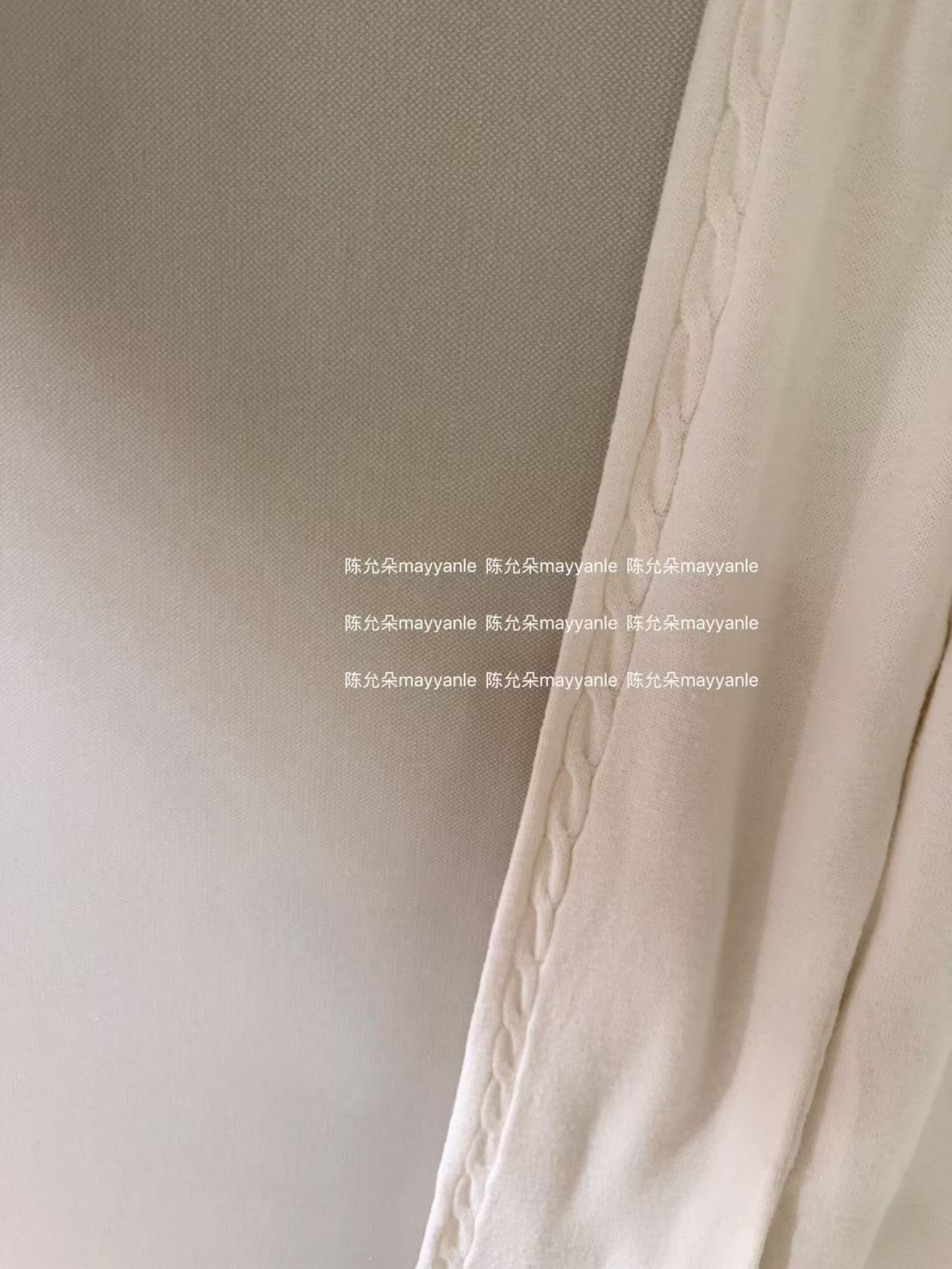꽈배기 바지 니트 실링 양모 부드러운 찹쌀 도루 센스 측면 더블 꽈배기 바닥 청소 니트 바지 상세 이미지 8