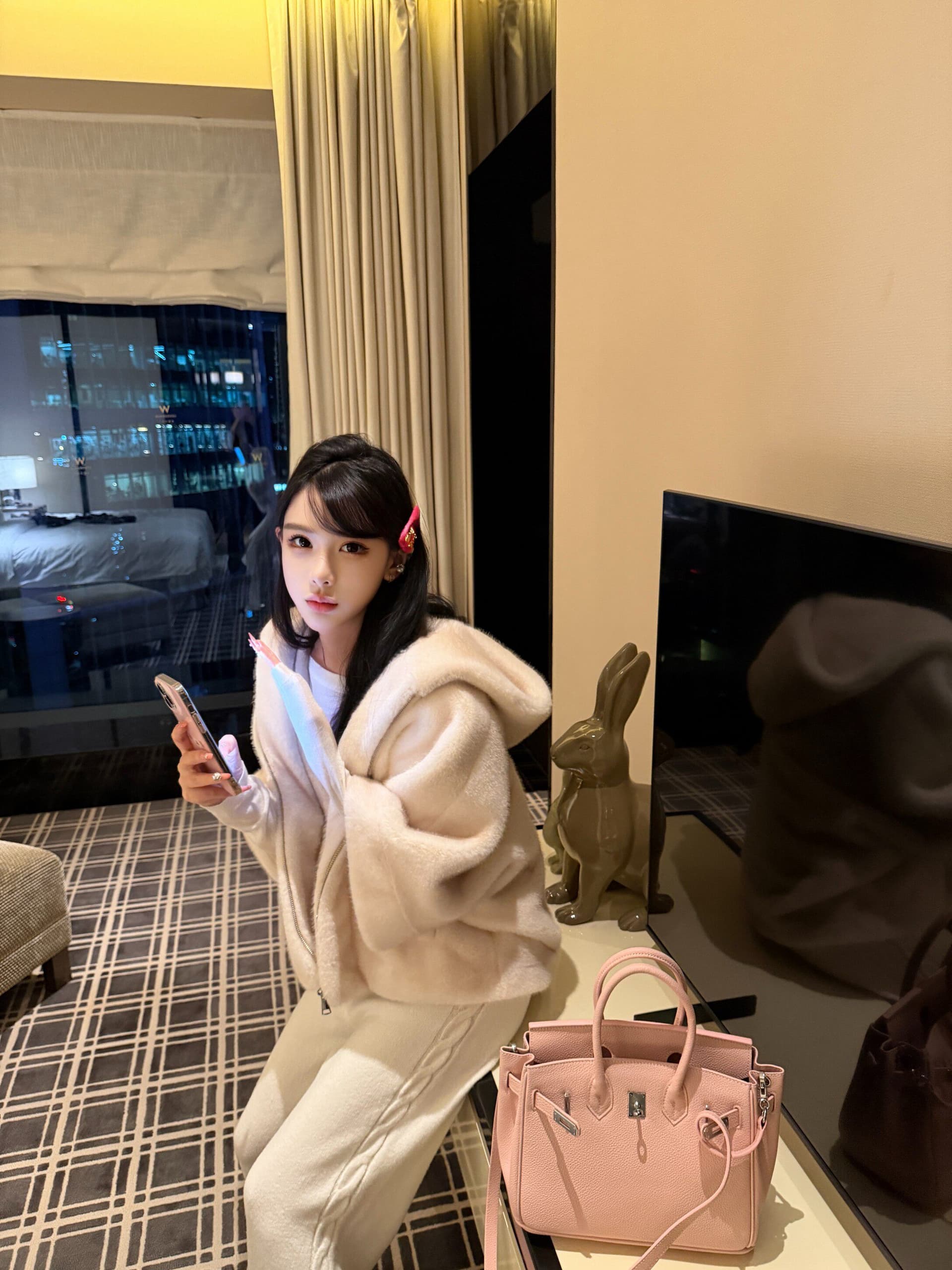 꽈배기 바지 니트 실링 양모 부드러운 찹쌀 도루 센스 측면 더블 꽈배기 바닥 청소 니트 바지 상세 이미지 26