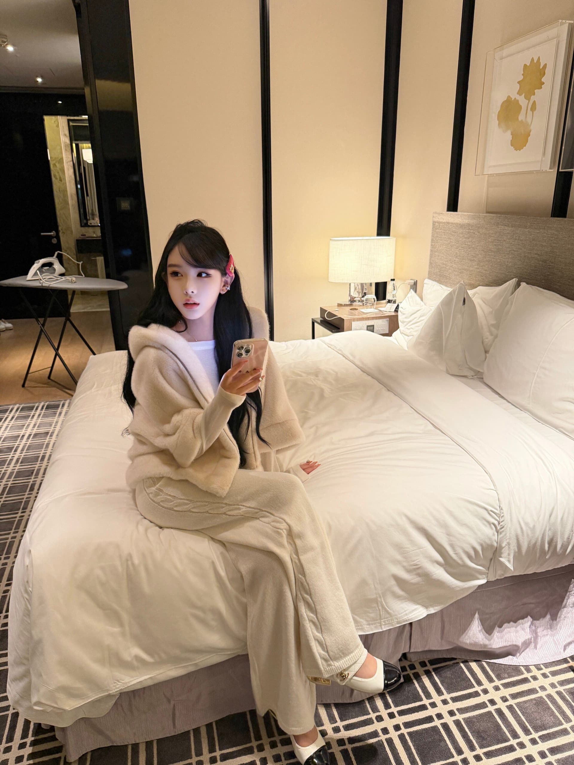 꽈배기 바지 니트 실링 양모 부드러운 찹쌀 도루 센스 측면 더블 꽈배기 바닥 청소 니트 바지 상세 이미지 27