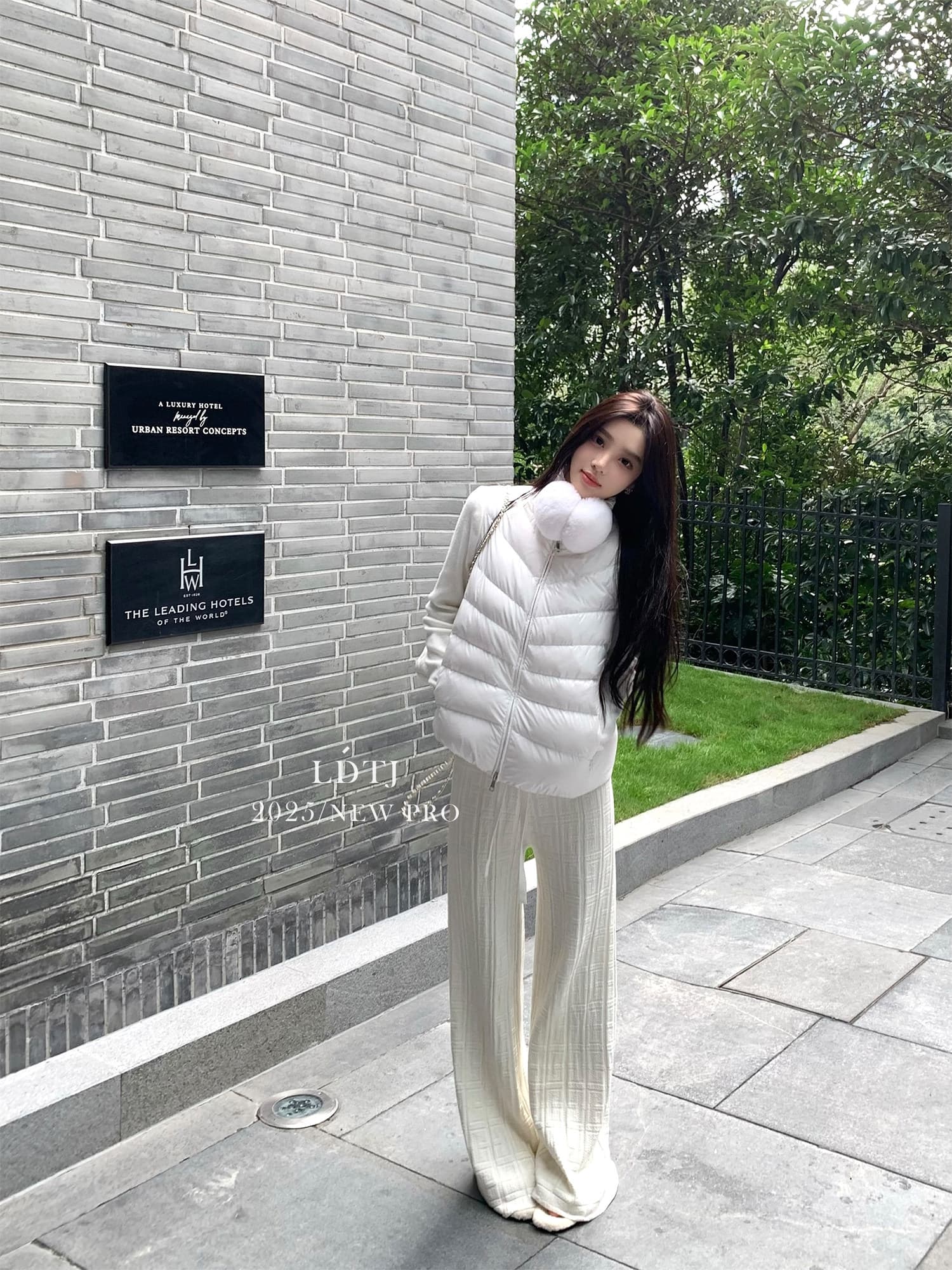 높음 세트 다용도 찹쌀 봄 여름 비싼 품격 느긋한 니트 부츠컷 도루 센스 넓은 다리 오래된 돈 꽃 긴 바지 여성 상세 이미지 15