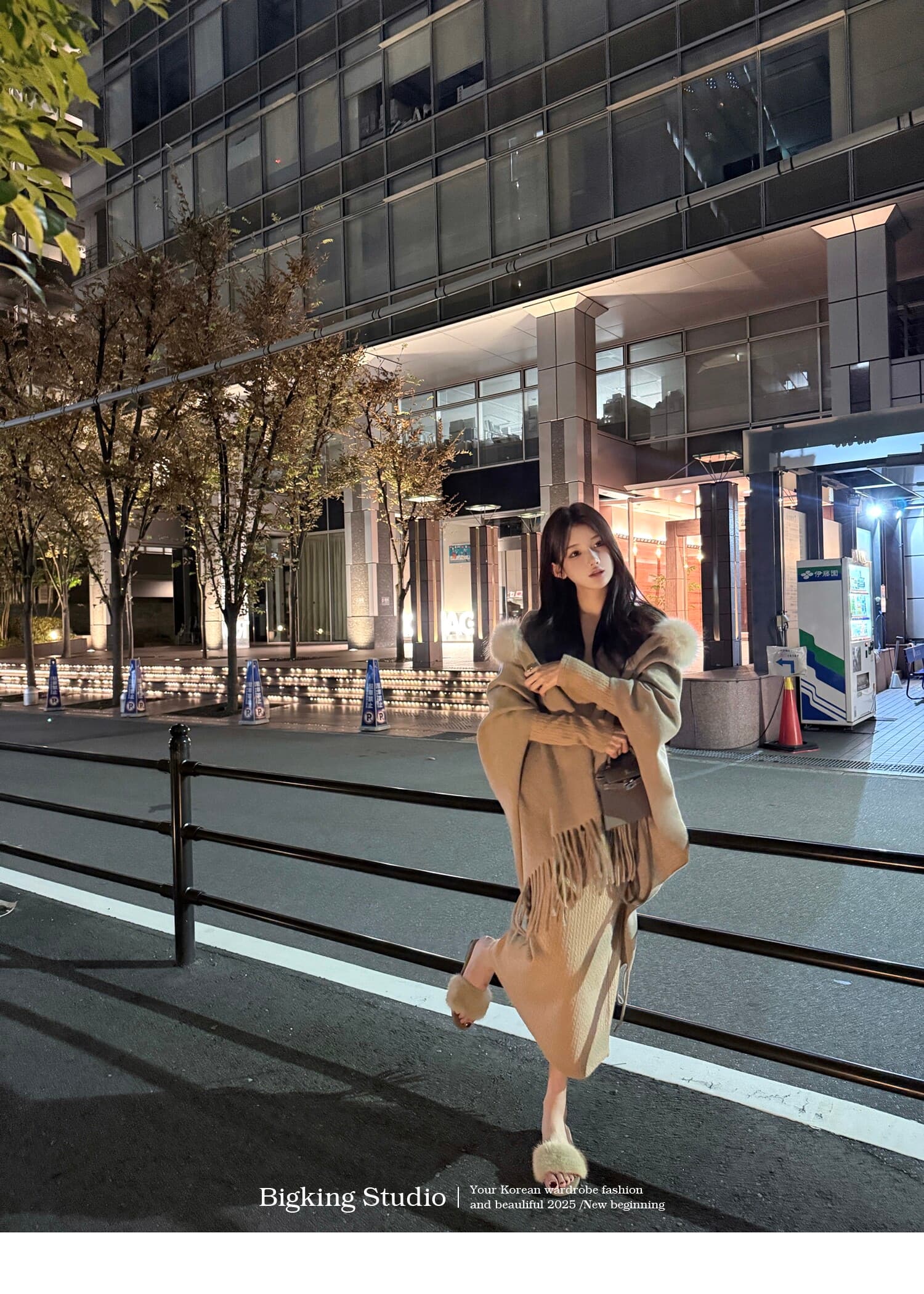 bigking 다이 킨 홈 부드러운 함정 긴팔 니트 드레스 가을 만나는 몸매 가꾸기 타이트 스커트 길다 치마 상세 이미지 3