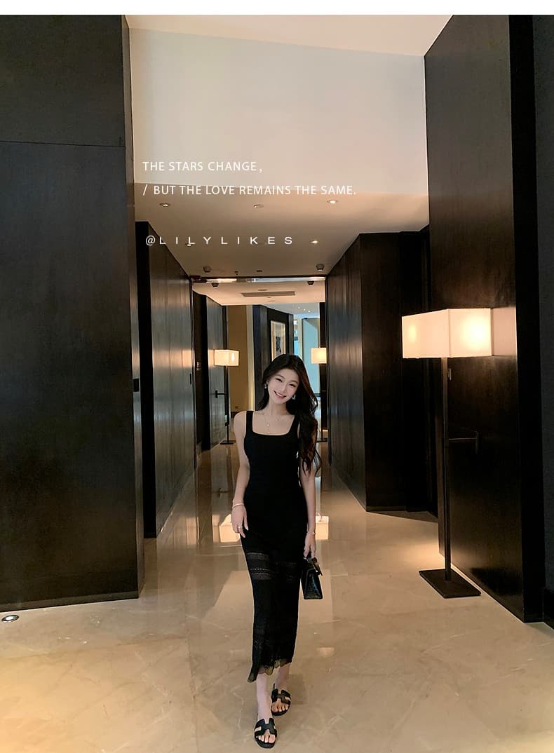 lilylikes 부드러운 자매 부서 여름 오래된 돈 휴가 센스 상쾌 마 센스 홀로우 아웃 조끼 스커트 오픈 가디건 세트 상세 이미지 37