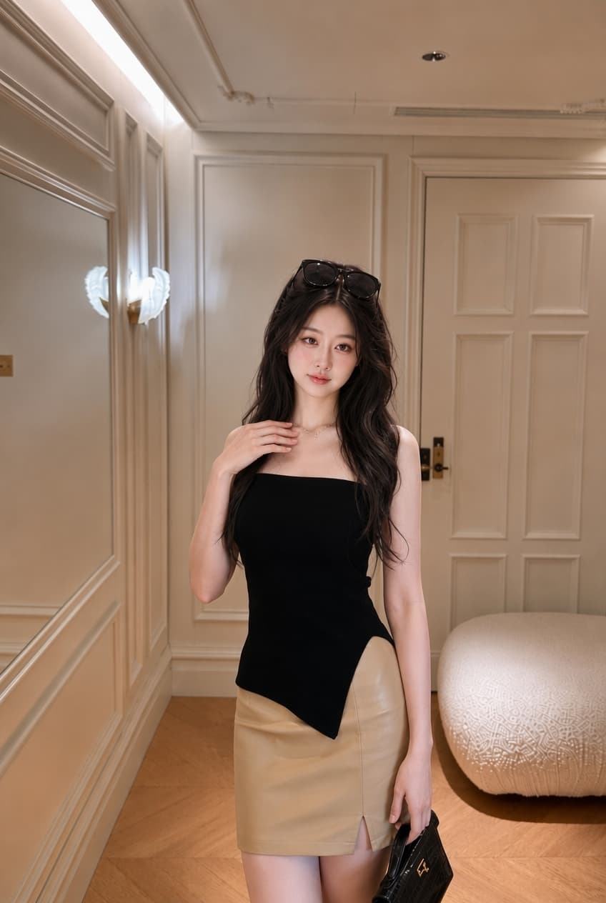 실사 2026 새로운 느긋한 바람 니트 오픈 가디건 여성 코트 닦아내 라. 가슴 안쪽 가져 가라. 세련된 세트 스웨터 투피스 세트 상세 이미지 3