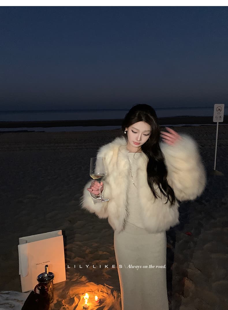 lilylikes 矜贵 자매 센스 양모 부드러운 찹쌀 고급 질감 하나 슬라이스 불규칙 맨위 반 스커트 세트 상세 이미지 35