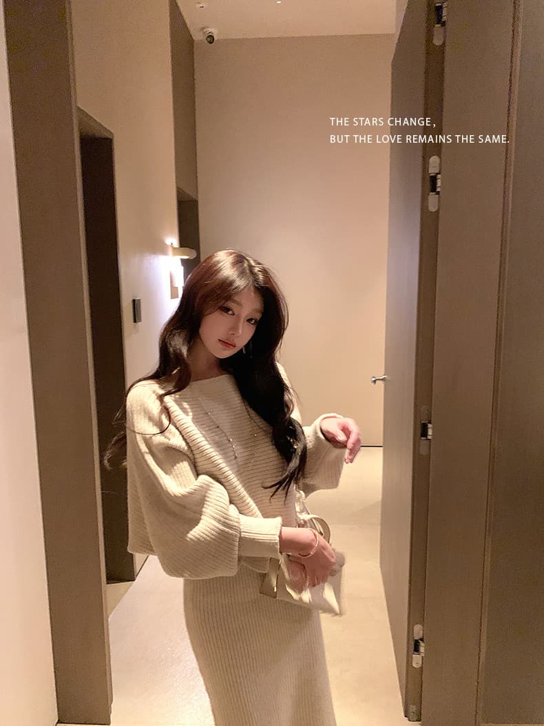 lilylikes 矜贵 자매 센스 양모 부드러운 찹쌀 고급 질감 하나 슬라이스 불규칙 맨위 반 스커트 세트 상세 이미지 39