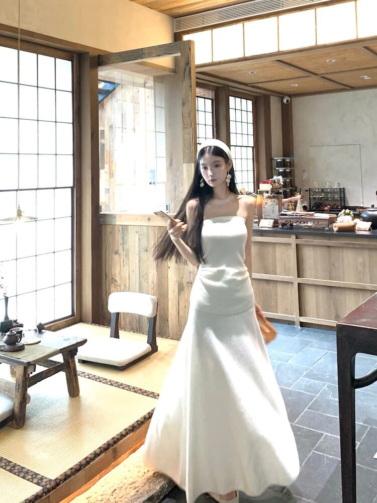 walkindark 이끼 색상 저녁 바람 높음 물품 무거운 작업 산양 캐시미어 고급 서있는 자르다 양 울 스웨터 세트 상세 이미지 18