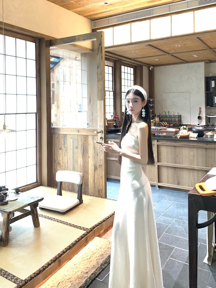 walkindark 이끼 색상 저녁 바람 높음 물품 무거운 작업 산양 캐시미어 고급 서있는 자르다 양 울 스웨터 세트 상세 이미지 62