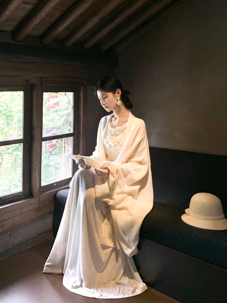 walkindark 이끼 색상 저녁 바람 높음 물품 무거운 작업 산양 캐시미어 고급 서있는 자르다 양 울 스웨터 세트 상세 이미지 66
