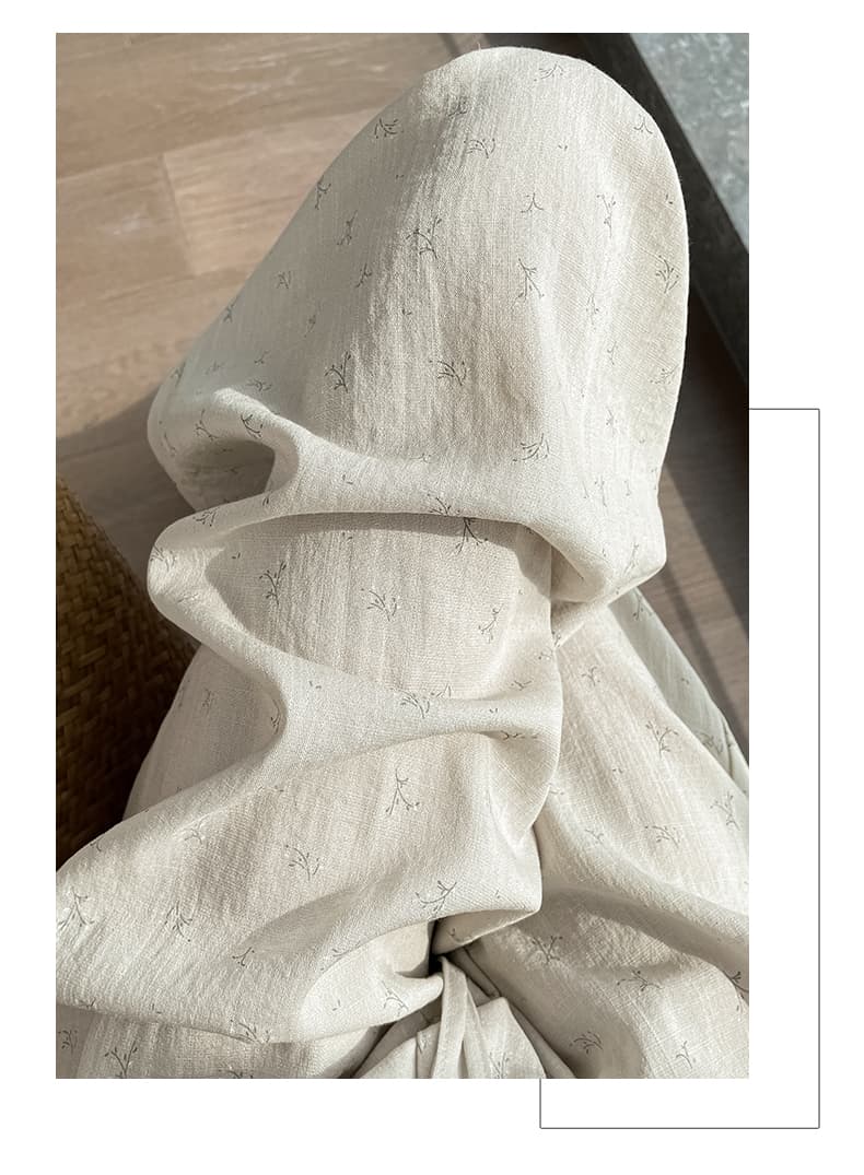 얼음 실크 꽃무늬 와이드 레깅스 바지 여름 얇은 스타일 루즈핏 슬림해 보이는 느긋한 바람 도루 센스 스트레이트 팬츠 면 린넨 캐주얼 긴 바지 상세 이미지 33