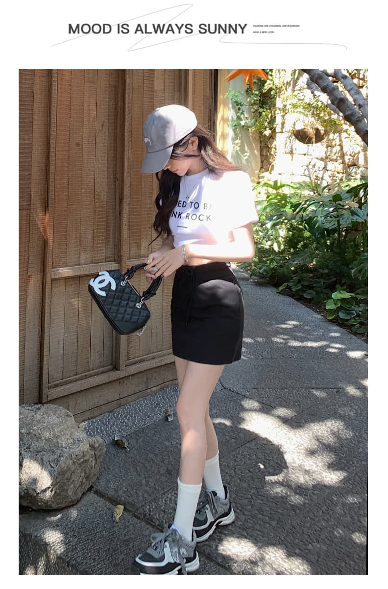 실사 달콤한 매운맛 바람 펌프 로프 운동 다용도 타이트 스커트 미니 스커트 여성 상세 이미지 29