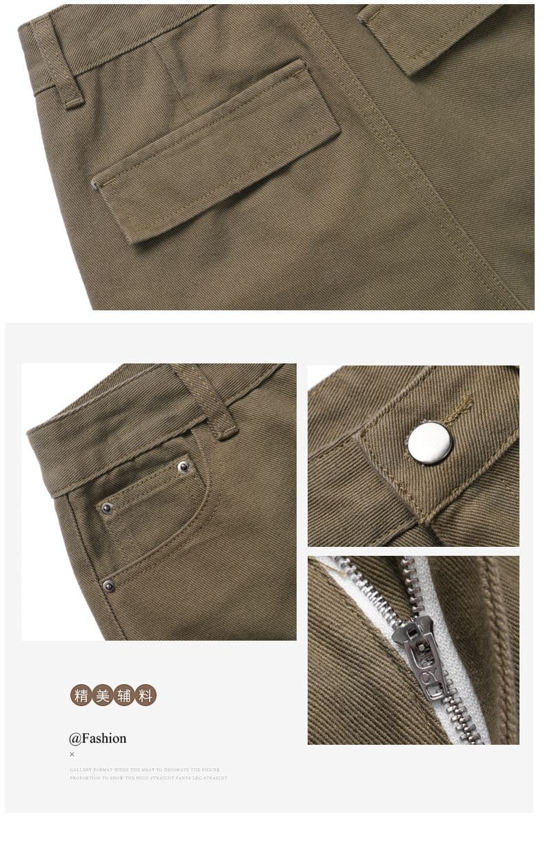 실사 아메리칸 워싱 마 오래된 순면 워크웨어 청바지 여성 여름 새로운 루즈핏 캐주얼 5 점 화이트 반바지 상세 이미지 6