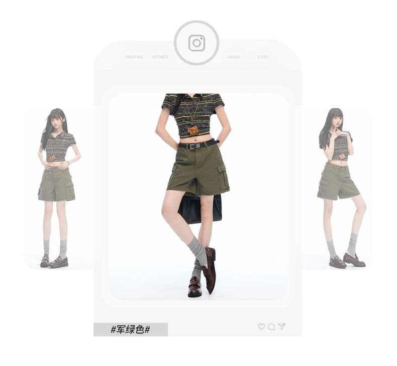 실사 아메리칸 워싱 마 오래된 순면 워크웨어 청바지 여성 여름 새로운 루즈핏 캐주얼 5 점 화이트 반바지 상세 이미지 9