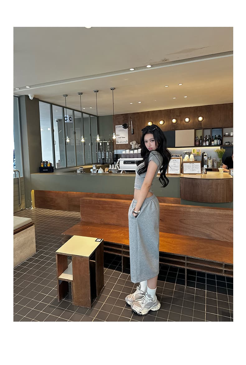 실사 3 색 아메리칸 레트로 펌프 로프 루즈핏 와이드 레그 팬츠 느긋한 다용도 허리밴드 7 점 여름 캐주얼 바지 여성 상세 이미지 24