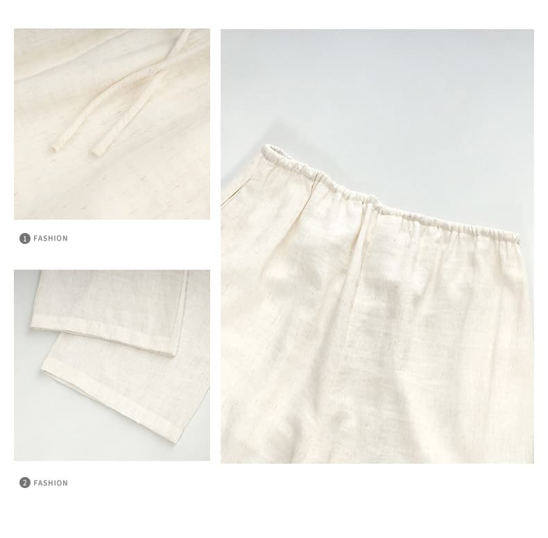 실사 레트로 루즈핏 와이드 레그 팬츠 오래된 돈 바람 도루 센스 바닥 청소 펌프 로프 다용도 얇은 스타일 아마 스트레이트 캐주얼 바지 여성 상세 이미지 7