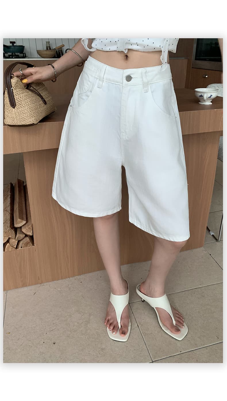 실사 아메리칸 레트로 루즈핏 넓은 다리 오부 바지 다용도 이후 조정 버클 디자인 여름 새로운 청바지 여성 상세 이미지 15