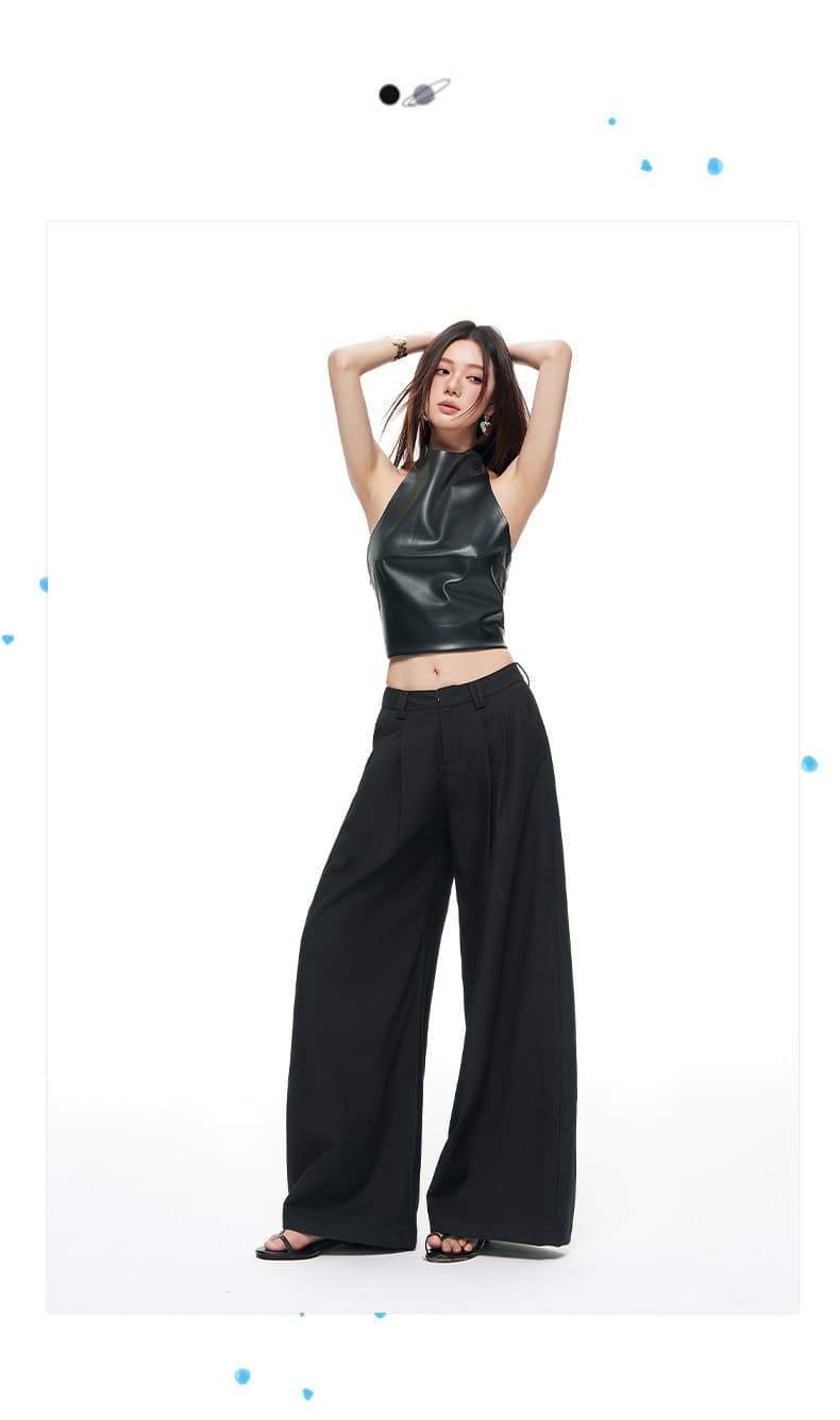 실사 26 년 가을 겨울철 새로운 아메리칸 레트로 정장 루즈핏 느긋한 도루 센스 핫걸 캐주얼 바지 여성 상세 이미지 2