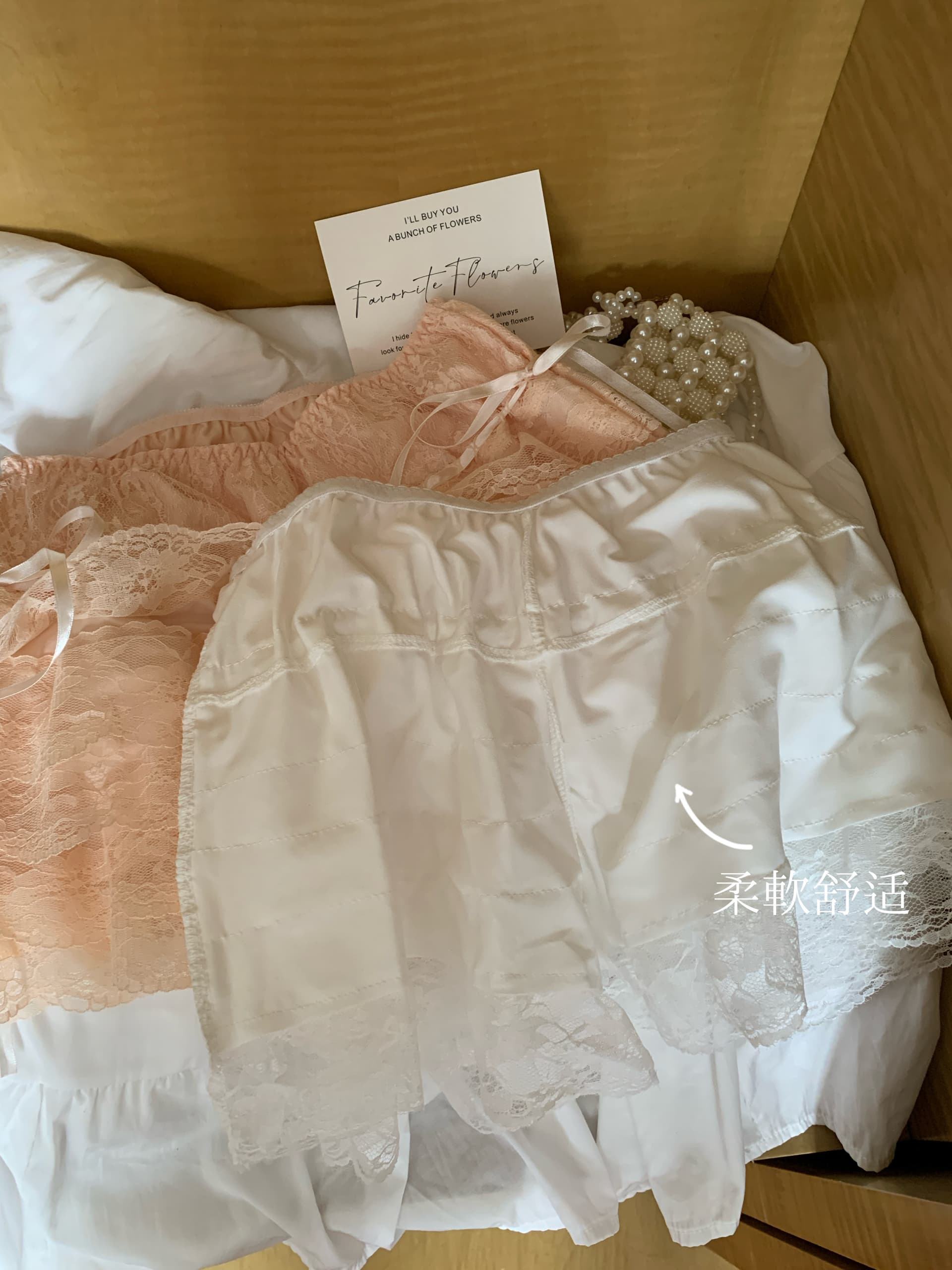 정가 실사 순수한 욕망 화이트 레이스 케이크 드레스 안전 바지 노출 방지 보험 바지 수 있습니다. 외출용 jk 만나는 반바지 상세 이미지 6