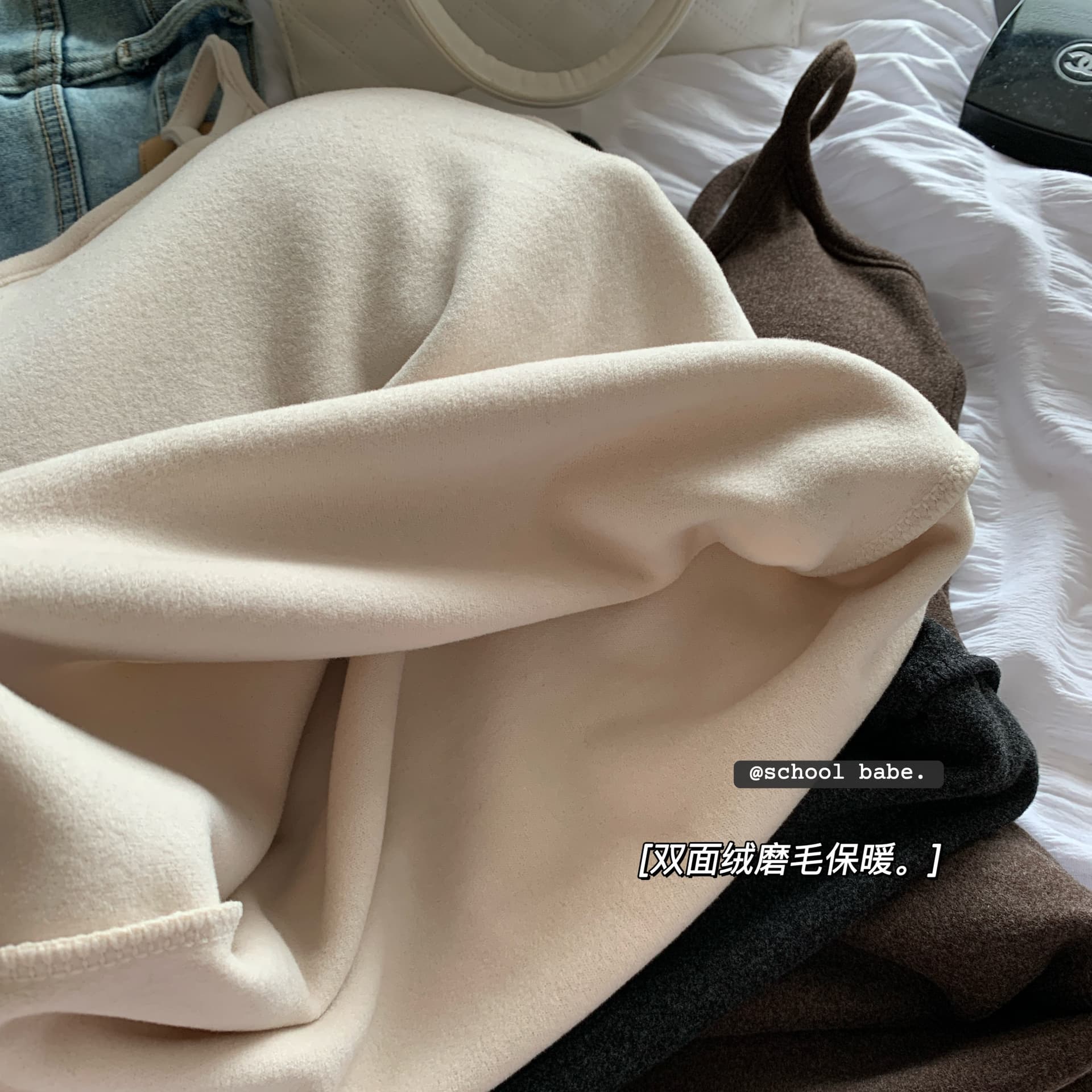 정가 실사 양면 연삭 플리스 벨트 가슴 패드 인사이드 가져 가라. 순수한 욕망 만나는 캐미솔 열 속옷 맨위 이미지 5