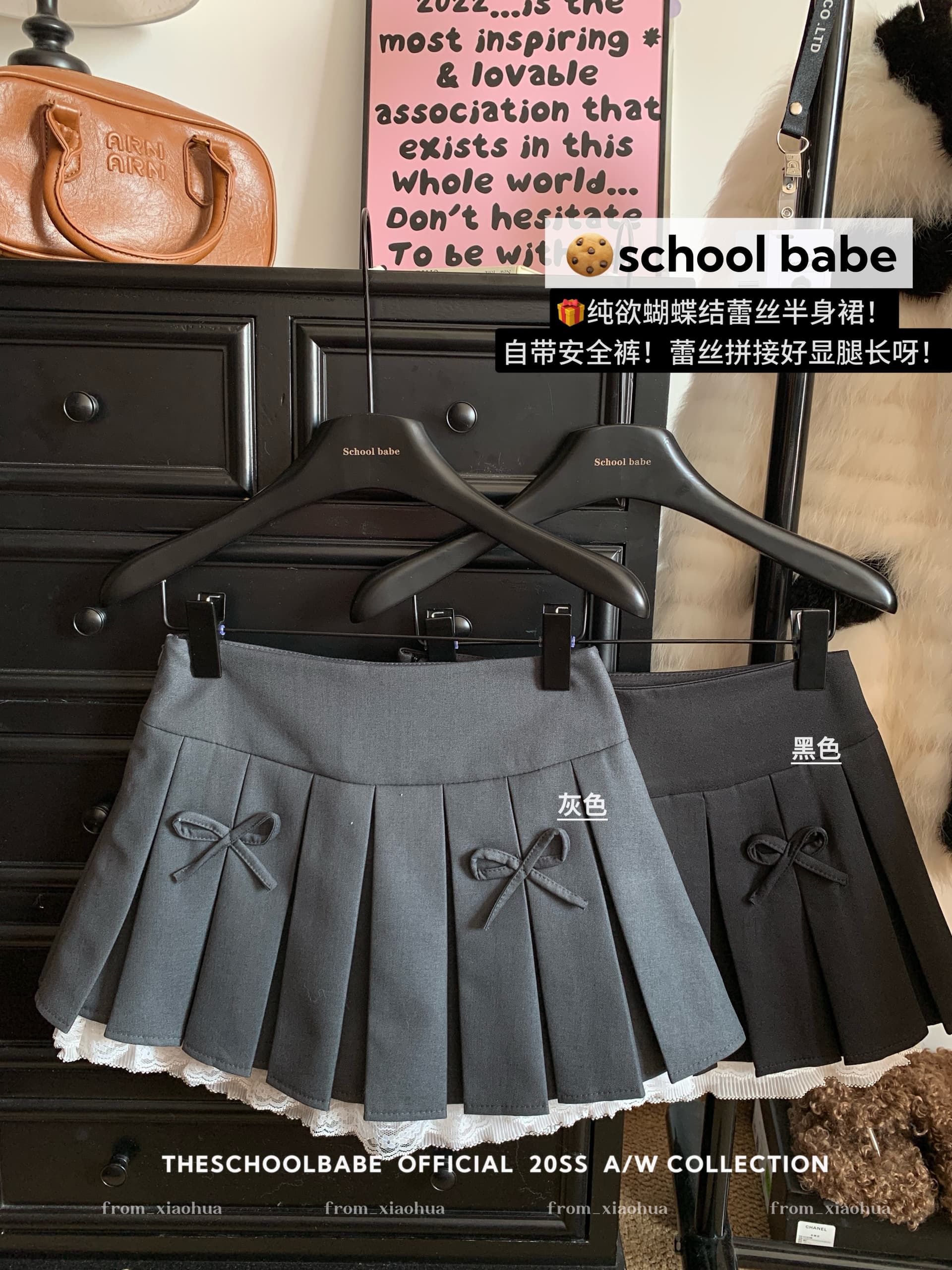 정가 실사 디자인 센스 플리츠 스커트 여성 회색 레이스 레이스 패치워크 작은 대중 핫걸 한 마디 미니 스커트 반신 스커트 상세 이미지 2